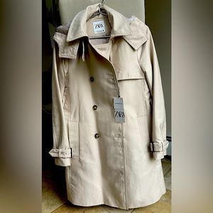 New Zara trench coat side XS